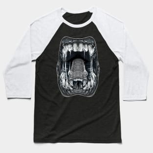 Open Wide You Alien Monster Baseball T-Shirt